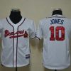HighQuality Braves #10 Chipper Jones White Cool Base Stitched Youth MLB Jersey Act fast Only a few left Secure yours today