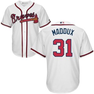 HighQuality Braves #31 Greg Maddux White Cool Base Stitched Youth MLB Jersey For a short time available Grab yours quickly to own a team jersey