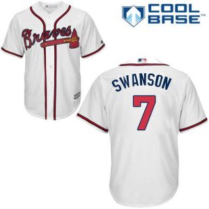 HighQuality Braves #7 Dansby Swanson White Cool Base Stitched Youth MLB Jersey Sports enthusiasts seize this opportunity Order now to feel the game excitement
