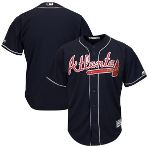 HighQuality Braves Blank Navy 2019 Alternate Official Cool Base Stitched MLB Jersey