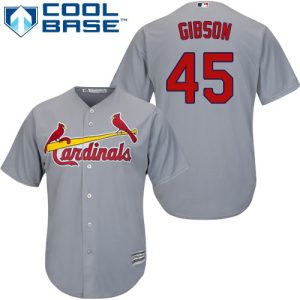 HighQuality Cardinals #45 Bob Gibson Grey Cool Base Stitched Youth MLB Jersey Limited stock Order now to show your love for your team