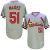 HighQuality Cardinals #51 Willie McGee Grey Flexbase Authentic Collection Cooperstown Stitched MLB Jersey