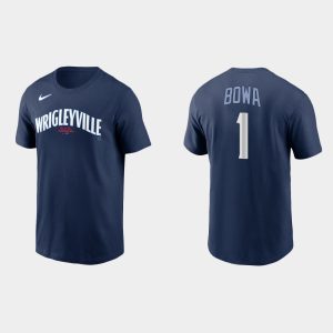 HighQuality Chicago Cubs #1 Larry Bowa Men's Nike 2021 City Connect T Shirt    Navy Be among the first buyers Order now to enjoy top notch quality