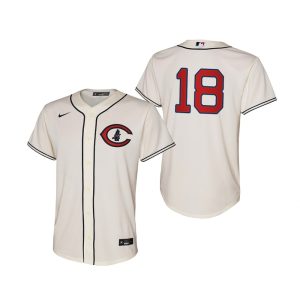HighQuality Chicago Cubs #18 Frank Schwindel Youth 2022 Field of Dreams MLB Game Jersey   Cream For a short time available Grab yours quickly to own a team jersey