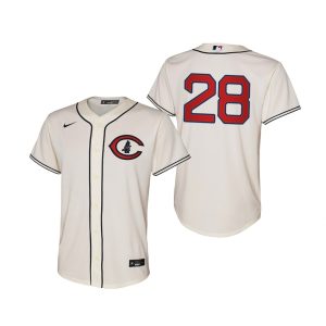 HighQuality Chicago Cubs #28 Kyle Hendricks Youth 2022 Field of Dreams MLB Game Jersey   Cream With high demand Don't miss out Order now to wear your team colors