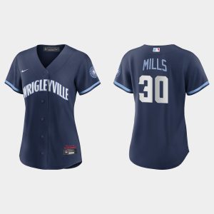 HighQuality Chicago Cubs #30 Alec Mills Women's Nike 2021 City Connect Navy MLB Jersey Be among the first buyers Order now to enjoy top notch quality