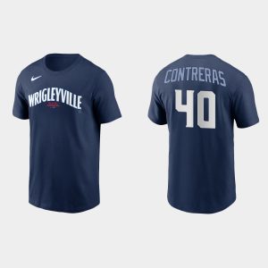HighQuality Chicago Cubs #40 Willson Contreras Men's Nike 2021 City Connect T Shirt    Navy For a short time available Grab yours quickly to own a team jersey