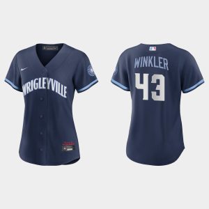 HighQuality Chicago Cubs #43 Dan Winkler Women's Nike 2021 City Connect Navy MLB Jersey Sports fans this is your chance Order soon to be part of the action