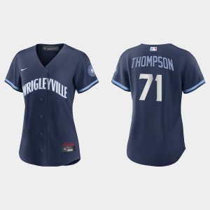 HighQuality Chicago Cubs #71 Keegan Thompson Women's Nike 2021 City Connect Navy MLB Jersey Retailers boost your inventory Order now to meet customer demand