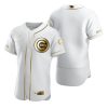 HighQuality Chicago Cubs Blank White Nike Men's Authentic Golden Edition MLB Jersey