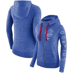 HighQuality Chicago Cubs Nike Women's Vintage Full Zip Hoodie Royal Collectors this is a must have Add it to your collection by ordering