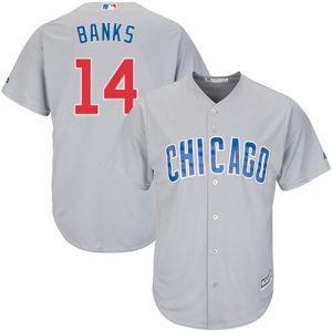 HighQuality Cubs #14 Ernie Banks Grey Road Stitched Youth MLB Jersey For a short time available Grab yours quickly to own a team jersey
