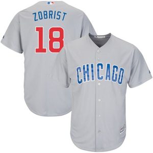 HighQuality Cubs #18 Ben Zobrist Grey Road Stitched Youth MLB Jersey Hurry Exclusive offer Place your order immediately for a great jersey