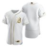 HighQuality Detroit Tigers Blank White Nike Men's Authentic Golden Edition MLB Jersey