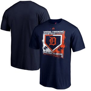 HighQuality Detroit Tigers Majestic 2019 Spring Training Grapefruit League Big & Tall Base on Balls T Shirt Navy