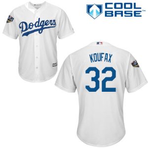 HighQuality Dodgers #32 Sandy Koufax White Cool Base 2018 World Series Stitched Youth MLB Jersey Sports enthusiasts seize this opportunity Order now to feel the game excitement