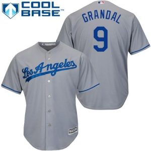 HighQuality Dodgers #9 Yasmani Grandal Grey Cool Base Stitched Youth MLB Jersey Sports enthusiasts seize this opportunity Order now to feel the game excitement