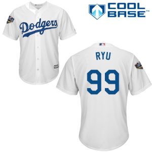 HighQuality Dodgers #99 Hyun Jin Ryu White Cool Base 2018 World Series Stitched Youth MLB Jersey Sports enthusiasts seize this opportunity Order now to feel the game excitement