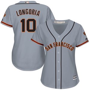 HighQuality Giants #10 Evan Longoria Grey Road Women's Stitched MLB Jersey Collectors this is a must have Add it to your collection by ordering
