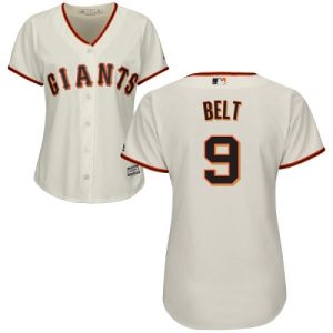 HighQuality Giants #9 Brandon Belt Cream Home Women's Stitched MLB Jersey Be among the first buyers Order now to enjoy top notch quality