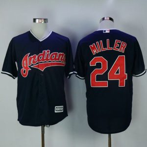 HighQuality Guardians #24 Andrew Miller Navy Blue New Cool Base Stitched MLB Jersey