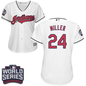 HighQuality Guardians #24 Andrew Miller White 2016 World Series Bound Women's Home Stitched MLB Jersey Act fast Only a few left Secure yours today