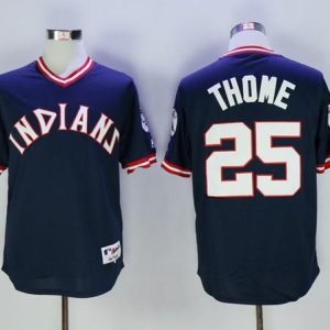 HighQuality Guardians #25 Jim Thome Navy Blue 1976 Turn Back The Clock Stitched MLB Jersey