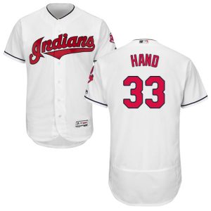HighQuality Guardians #33 Brad Hand White Flexbase Authentic Collection Stitched MLB Jersey