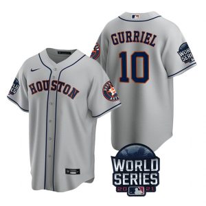 HighQuality Houston Astros #10 Yuli Gurriel Youth Nike 150th Anniversary 2021 World Series Authentic MLB Jersey   Gray Collectors this is a must have Add it to your collection by ordering