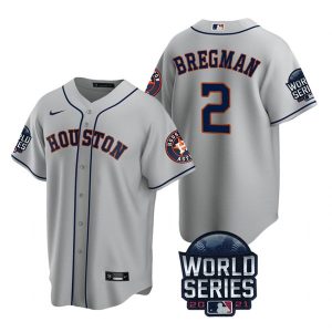 HighQuality Houston Astros #2 Alex Bregman Youth Nike 150th Anniversary 2021 World Series Authentic MLB Jersey   Gray With high demand Don't miss out Order now to wear your team colors