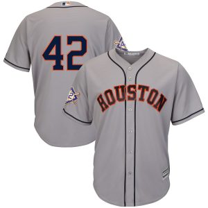HighQuality Houston Astros #42 Majestic 2019 Jackie Robinson Day Official Cool Base Jersey Gray
