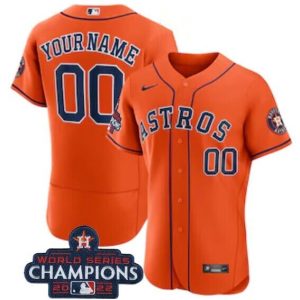 HighQuality Houston Astros Active Player Custom Orange 2022 World Series Champions Flex Base Stitched Men's Nike MLB Jersey