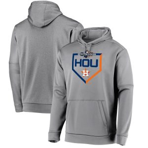 HighQuality Houston Astros Majestic 2019 Postseason Dugout Authentic Pullover Hoodie Gray