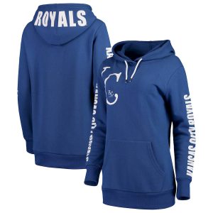 HighQuality Kansas City Royals G III 4Her by Carl Banks Women's 12th Inning Pullover Hoodie Royal