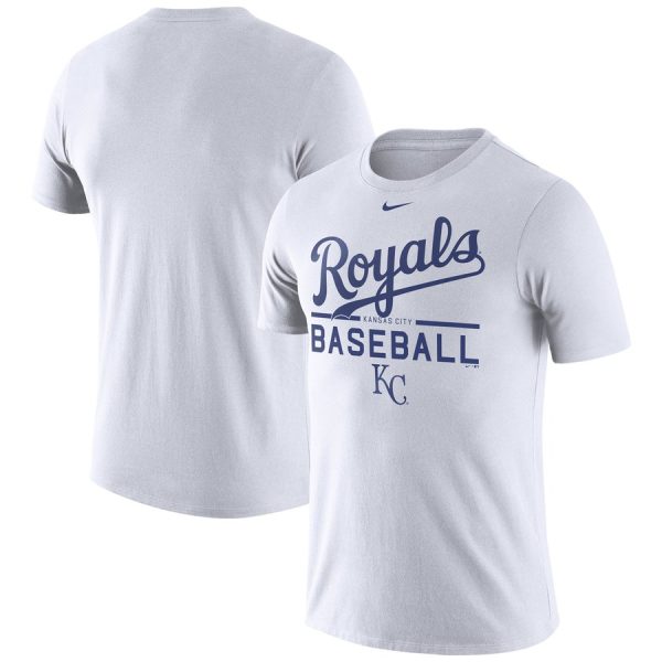 HighQuality Kansas City Royals Nike Practice T Shirt White