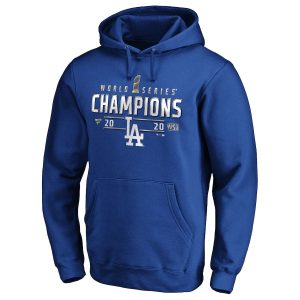 HighQuality Los Angeles Dodgers 2020 World Series Champions Locker Room Big & Tall Pullover Hoodie Royal