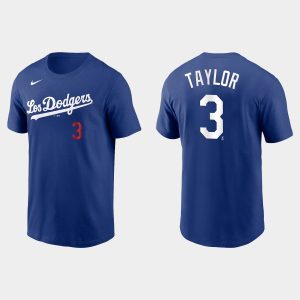 HighQuality Los Angeles Dodgers #3 Chris Taylor Men's Royal 2021 City Connect Name & Number Royal T Shirt Retailers boost your inventory Order now to meet customer demand
