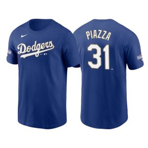 HighQuality Los Angeles Dodgers #31 Mike Piazza 2021 Gold Program Name & Number T Shirt Royal Sports enthusiasts seize this opportunity Order now to feel the game excitement