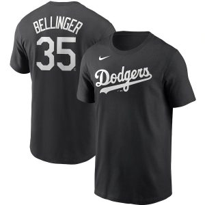 HighQuality Los Angeles Dodgers #35 Cody Bellinger Nike Name & Number T Shirt Black Retailers boost your inventory Order now to meet customer demand
