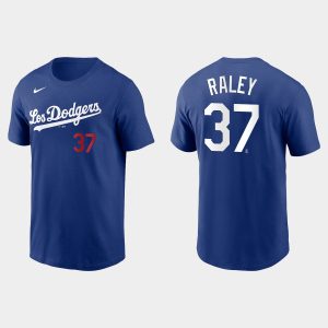HighQuality Los Angeles Dodgers #37 Luke Raley Men's Royal 2021 City Connect Name & Number Royal T Shirt Hurry Exclusive offer Place your order immediately for a great jersey