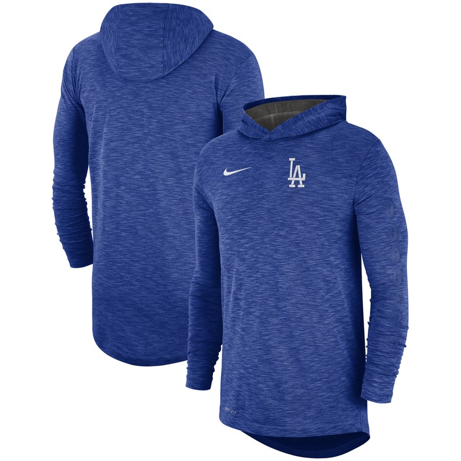 HighQuality Los Angeles Dodgers Nike Performance Slub Pullover Hoodie Royal
