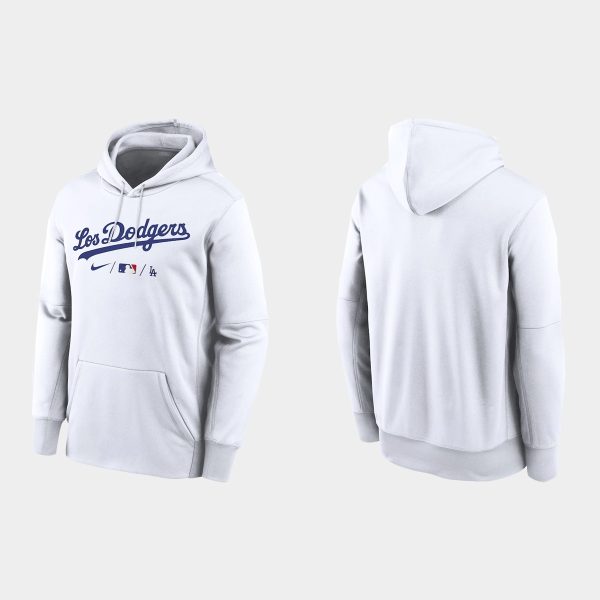 HighQuality Los Angeles Dodgers White 2021 City Connect Performance Hoodie