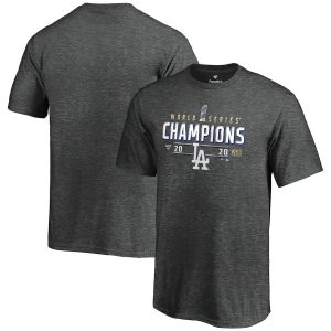HighQuality Los Angeles Dodgers Youth 2020 World Series Champions Locker Room T Shirt Heather Charcoal Sports enthusiasts seize this opportunity Order now to feel the game excitement