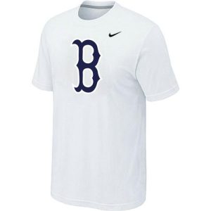 HighQuality MLB Boston Red Sox Heathered Nike Blended T Shirt White