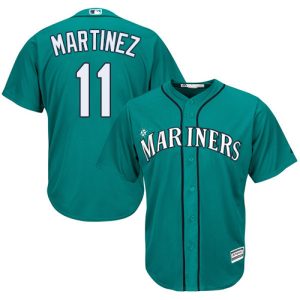 HighQuality Mariners #11 Edgar Martinez Green Cool Base Stitched Youth MLB Jersey Act fast Only a few left Secure yours today