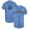 HighQuality Mariners #18 Yusei Kikuchi Light Blue 2019 Spring Training Flex Base Stitched MLB Jersey