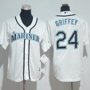HighQuality Mariners #24 Ken Griffey White Cool Base Stitched Youth MLB Jersey For a short time available Grab yours quickly to own a team jersey
