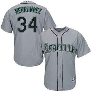 HighQuality Mariners #34 Felix Hernandez Grey Road Women's Stitched MLB Jersey Hurry Exclusive offer Place your order immediately for a great jersey