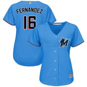 HighQuality Marlins #16 Jose Fernandez Blue Alternate Women's Stitched MLB Jersey With high demand Don't miss out Order now to wear your team colors