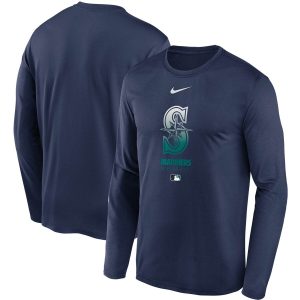 HighQuality Men's Seattle Mariners Nike Navy Authentic Collection Legend Performance Long Sleeve T Shirt Be among the first buyers Order now to enjoy top notch quality